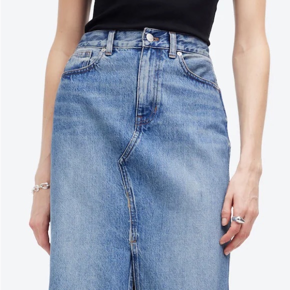 Madewell Denim Midi Skirt - Picture 3 of 8